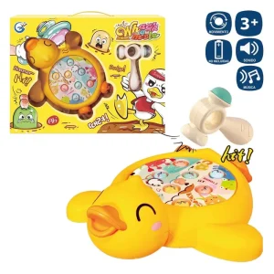 JUEGO HABILIDAD MARTILLO PATO 26,50 X 24 CM LUZ SONIDO Y MOVIMIENTO - FUNCIONA CON PILAS 2XAA NO INLCUIDAS - CAJA VENTANA 44X31 CM