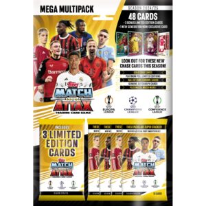 El Mega Multipack incluye 4 sobres de 12 cartas, que a su vez incluyen 3 cartas raras y 1 carta exclusiva Generation Now.
