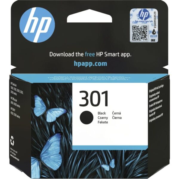 HP 301 Negro Cartucho de Tinta Original - CH561EE