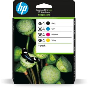 HP 364 Pack de 4 Cartuchos de Tinta Originales - N9J73AE