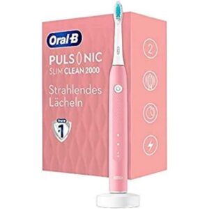 Cepillo de Dientes ORAL PULSONIC SLIMCLEAN 2000 Dos modos de limpieza y temporizador.Rosa