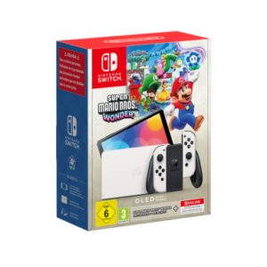 Nintendo Switch Consola OLED Blanca + Super Mario Bros.Wonder + 12 meses NSO