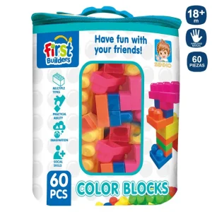 S/60 BLOQUES CONSTRUCCIÓN BOLSA CREMALLERA PARA GUARDAR 25X31