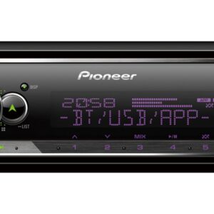 Autorradio PIONEER MVH-S520BT 1-DIN con Bluetooth, iluminación multicolor