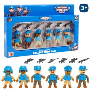 S/6 FIGURA SWAT ARTICULADA 9 CM CAJA VENTANA 41X25 CM
