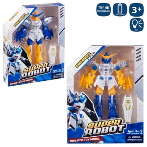 ROBOT LUZ Y SONIDO 3/C 25 CM FUNCION TRY ME - FUNCIONA CON PILAS 2 AG 13 INCLUIDAS -CAJA VENTANA 24X31 CM