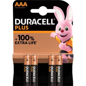 DURACELL PLUS POWER 100 PILA ALCALINA AAA LR03 BLISTER*4
