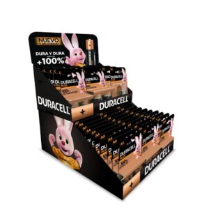 DURACELL PLUS POWER 100 EXPOSITOR MESA 40*AA+30*AAA+5*C+5D+10*9V