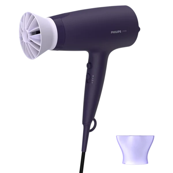 Secador de pelo Philips ThermoProtect BHD340/10 6 posiciones de calor y 1 de golpe de frío azul