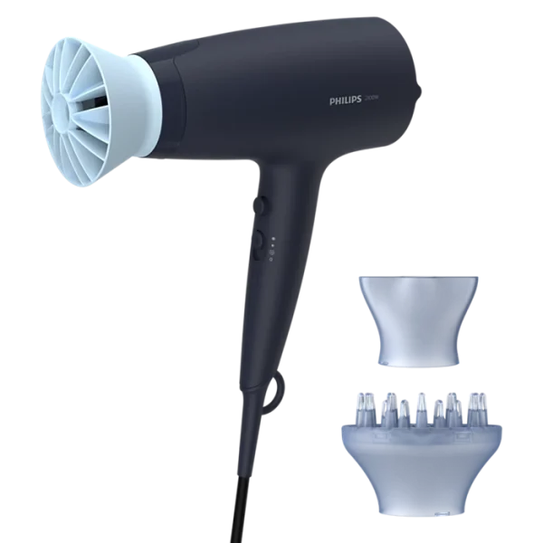 secador de pelo BHD360 PHILIPS Tecnología de IONES 6 Posiciones temp. 3 Accesorios, 2100W