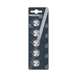 PROCELL PILA BOTON LITIO CR2016 3V BLISTER*5