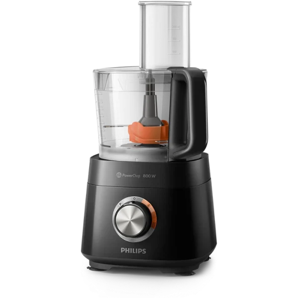 Robot de Cocina Compacto PHILIPS HR-7510/10 Potencia 800W 1,5L 29 fuciones Cuchillas, Negro