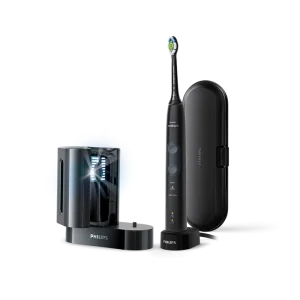Cepillo de dientes eléc. PHILIPS ProteClean 5100 HX6850/57 3 modos, negro+cabezal+extras