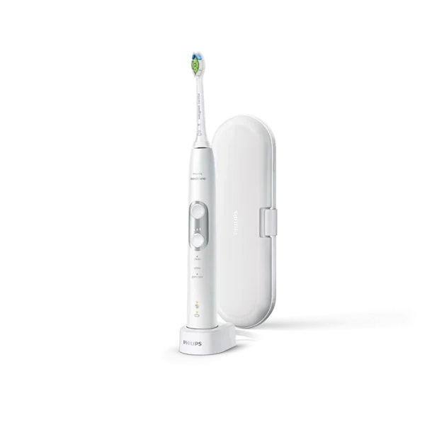 Cepillo de dientes eléc. PHILIPS ProteClean 6100 HX6877/28 3modos+ 3velocidades blanco+2cabezales