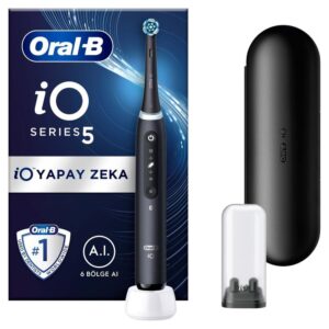 Cepillo de dientes eléctrico Oral-B iO 5 -Con cargador y estuche Negro