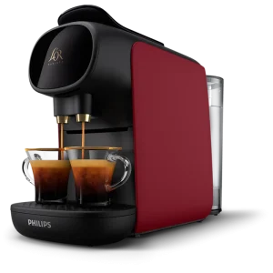 Cafetera cápsulas de 1 o 2 tazas PHILIPS-LM9012/55 Voltaje: 220-240 V +50 cápsulas Rojo
