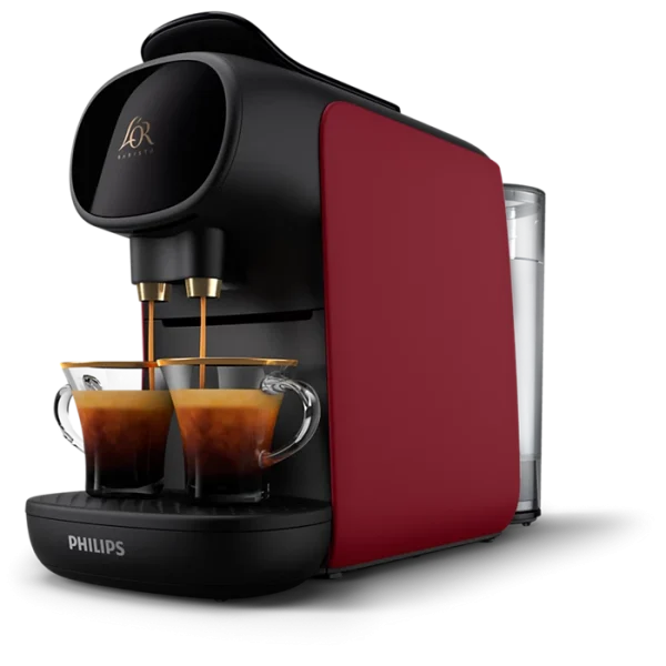 Cafetera cápsulas de 1 o 2 tazas PHILIPS-LM9012/55 Voltaje: 220-240 V +50 cápsulas Rojo