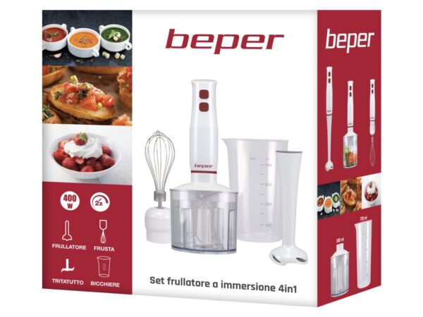Juego de batidora de inmersión 4 en 1 P102FRU200