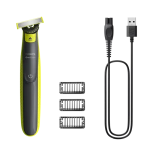 Afeitadora cara y cuerpo PHILIPS ON BLADE 360º QP2724/23 WET & DRY 100-240V. Bat-3,6V USB 45min uso