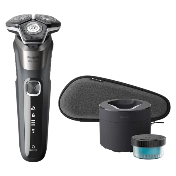 Afeitadora PHILIPS S5887/50 Series 5000 Base de limpieza+Cable de carga +Estuche 1H. de uso