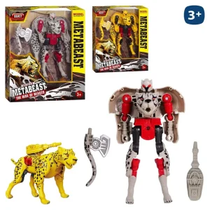 ROBOT TRANSFORMABLE LEOPARDO 2/C 9 X 14,50 CM CAJA VENTANA 21X21 CM