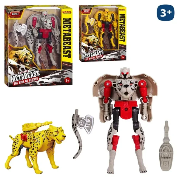 ROBOT TRANSFORMABLE LEOPARDO 2/C 9 X 14,50 CM CAJA VENTANA 21X21 CM