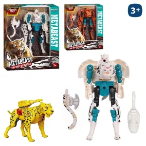ROBOT TRANSFORMABLE TIGRE 2/C 9 X 14,50 CM CAJA VENTANA 21X21 CM