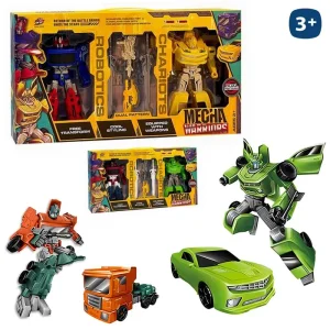 S/2 ROBOT TRANSFORMABLE 3/C 12,50 X 6 X 16 CM CAJA VENTANA 40X21 CM