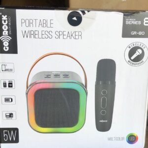 ALTAVOZ PORTÁTIL WIRELESS GR-80 NEGRO