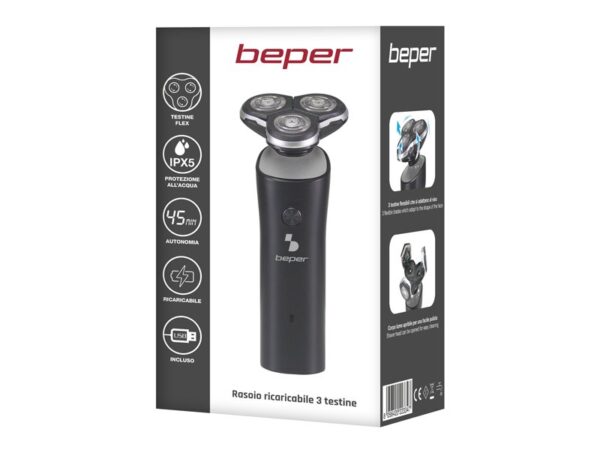 Afeitadora recargable de 3 cabezales P304BAR003