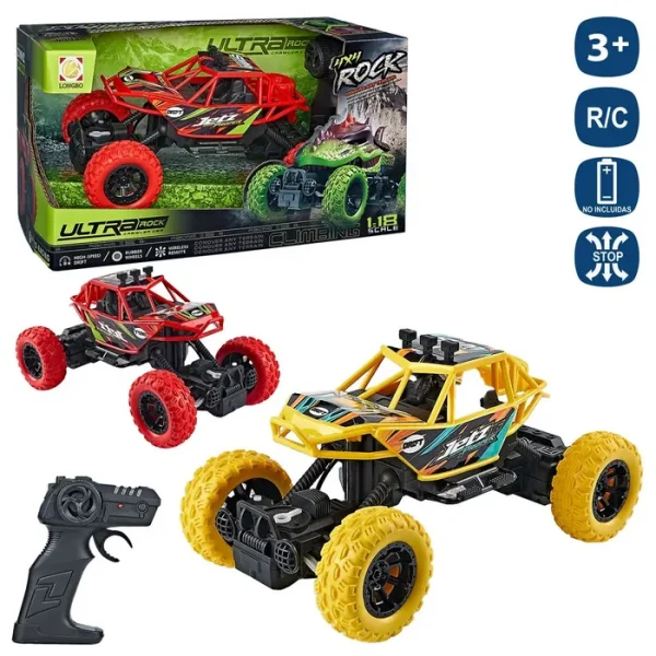 R/C COHE BUGGY 7 F ULTRAROCK 2/C 23 X 15 CM FUNCIONA CON PILAS NO INCLUIDAS - MANDO 2XAA + COCHE 3XAA CAJA ABIERTA 29X16 CM