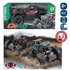 R/C 7F C+B PICK UP GREAT 21,50 X 12,50 X 11 CM ESCALA 1:18 FUNCIONA CO PILAS- MANDO 2XAA NO INCLUIDAS COCHE BATERIA 1,7 V INCLUIDA RECARGABLE USB- CAJA VENTANA 28X15 CM
