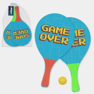 S/2 PALAS Y PELOTA MADERA GAME OVER 2/C 39 X 21 X 0,07 CM CM PRESNETADO EN RED