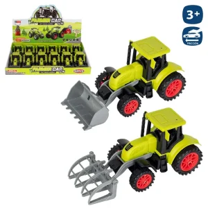 TRACTOR FRICCIÓN 2/M 17 X 8 CM CAJA EXPOSITORA 12 UNIDADES