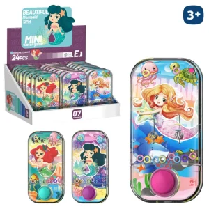 JUEGO AGUA HABILIDAD SIRENITA 3/C 6 X 11 CM CAJA EXPOSITORA 12 UDS