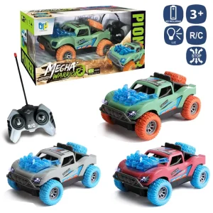 R/C 7F COCHE MECHA WARRIOR 2/C 22 X 12 CM CON LUZ- FUNCIONA CON PILAS 2+3 AA NO INCLUIDAS - CAJA VENTANA 34X17 CM