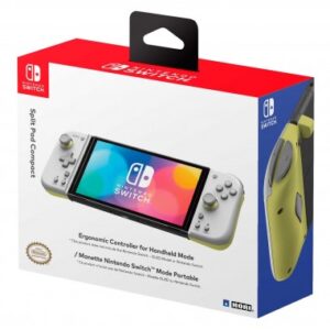 Mando Hori Split Pad Compct Blanco y Amarillo SWITCH