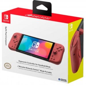 Mando Hori Split Pad Compact Rojo Melocotón SWITCH