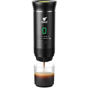 Cafetera portátil, 20 bares de presión. Admite 2 tipos de cápsulas + café molido. THULOS TH-CM06