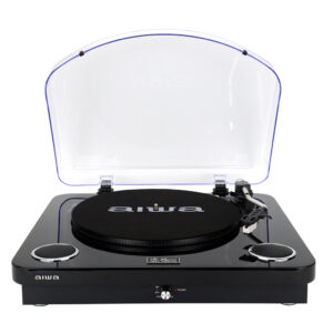 Tocadiscos AIWA GBTUR-120BKMKII Color Negro, Bluetooth, 3 velocidades, radi