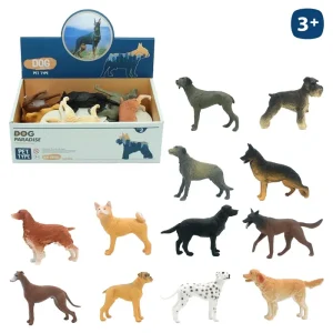 PERRO PVC 12/M 16 CM CAJA EXPOSITORA DE 12 PCS.