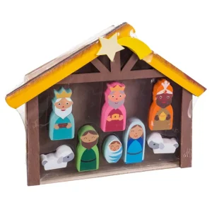 5/8 NACIMIENTO PORTAL MADERA 21,50 X 3 X 17 CM
